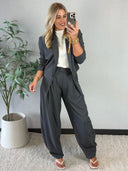 KICKEL // ambika pantalon grijs