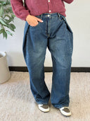 ROXY // Queen Hearts balloon jeans dark blue