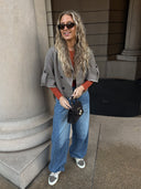 DIDI // check cropped jacket