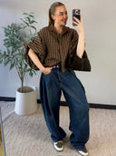 ROXY // Queen Hearts balloon jeans dark blue