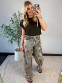 FLORENCE // Queen hearts flower jeans