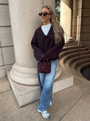 ABBY // knit vest gilet burgundy